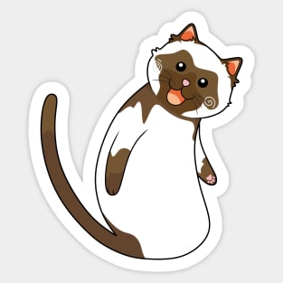 Cute Siamese Cat Sticker